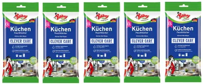 Produktbild von Poliboy XXL Küchen Reinigungstücher 5er Set - 120 Stück, Inhalt 24 Stück pro Packung