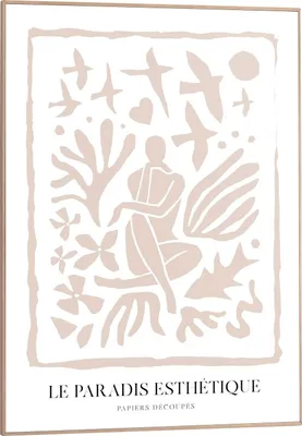 Produktbild von Wandbild - Braun - Weiß - 50 x 70 cm - abstrakte Motive
