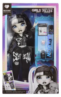 Produktbild von Rainbow High Shadow High Fashion Doll Girls' Night - Heather (black/white hair), Modepuppe, Weiblich, 4 Jahr(e), Junge/Mädchen, 260 mm, Grau
