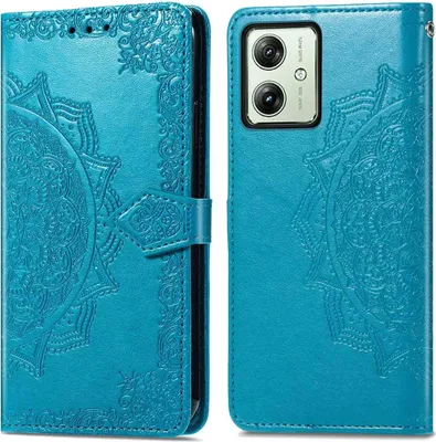 Obrázek produktu pro imoshion Mandala skládací pouzdro Motorola Moto G54 - tyrkysové