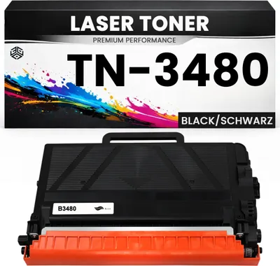 Produktbild von 2 x XXL Toner TN-3480 für Brother kompatibel Schwarz TN3480 wie Original DCP-L5500DN/5600DN/5650DN HL-L5000D/5100DN/5200DW/5200DWT/6300DW