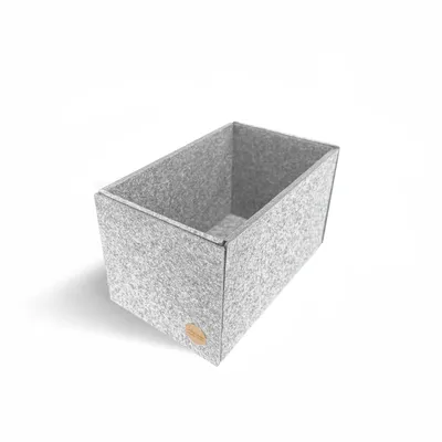 Produktbild von Aufbewahrungsbox CLEAN Filz 20 x 12,5 x 12 cm ohne Deckel in hellgrau meliert