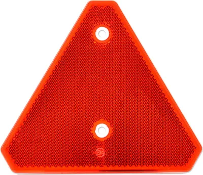 Produktbild von Dreieckrückstrahler | Reflektor | 140x125mm | gebohrt | Rot