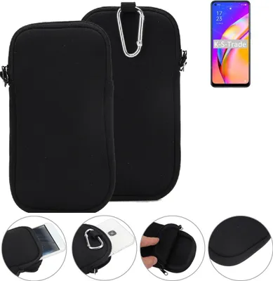 Produktbild von K-S-Trade Neopren-Hülle Handyhülle kompatibel mit Oppo A94 5G Schutzhülle Neoprenhülle Sleeve Schutz-Hülle Gürtel Tasche Case Holster