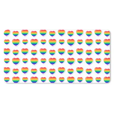 Produktbild von MuchoWow® Schreibtischunterlage Liebe - Stolz - Vorlage 80x40 cm - XXL Mauspad - Gaming Mauspad