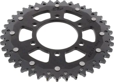 Obrázek produktu pro Dvojité řetězové kolo ZF s roztečí 42 zubů 525 černé pro Kawasaki