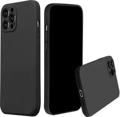 Produktbild von Handyhülle iPhone 13 Handy Cover Schutz Case Schwarz Silikon Smartphonehülle Schutzhülle Silikonhülle