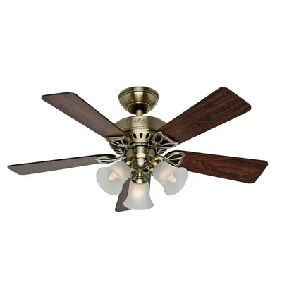 Image de Ventilateur de plafond avec éclairage et chainettes Beacon Hill 107 cm Laiton