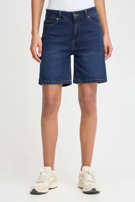 Produktbild von OXMO OXMIRA Damen Shorts Jeans-Shorts kurze Hose Baumwollmischung regular fit