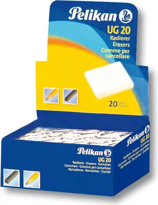 Produktbild von Pelikan 0ARM20, Gummi, Weiß, Ausstellungsbox, 20 Stück(e)