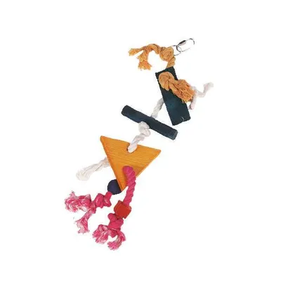 Produktbild von Karlie Flamingo Vogelspielzeug Holz mit Seil