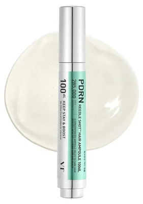 Zdjęcie produktu dla VT Cosmetics PDRN Reedle Shot – ampułka do włosów, 100dL, 15ml – ampułka do skóry głowy zawierająca wegański PDRN, Centellę Asiatica i kofeinę