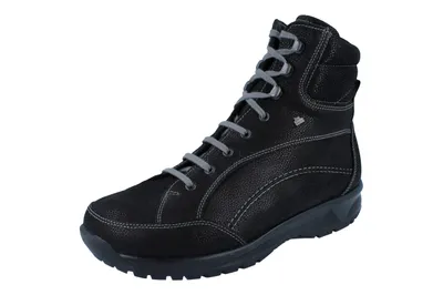 Produktbild von FINN COMFORT Whistler Herren Winterstiefel schwarz Glattleder Wollfutter - Größe: UK 10
