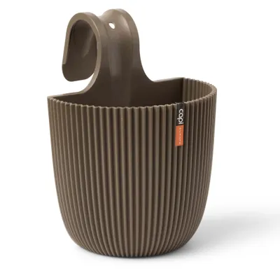 Zdjęcie produktu dla Capi Europe - Sadzarka balkonowa Groove 'made with' - Ciepły taupe - 21x28