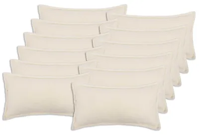 Produktbild von vidaXL Kissenbezug 12 pcs HOUTEN Creme 40 x 80 cm Bouclé
