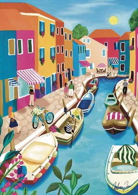 Zdjęcie produktu dla Pieces & Peace Puzzle Burano 1000 elementów kolorowa zabawka