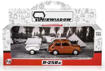 Produktbild von Zest.Fiat126p mit Anhänger. Kurze, braune K-610, Modellnummer 16108