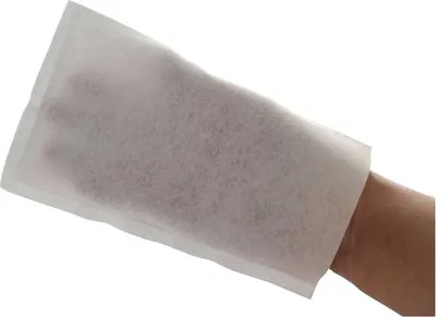Produktbild von Meditrade® unisex Einmal-Waschhandschuh BeeSana® weiß 50 St.