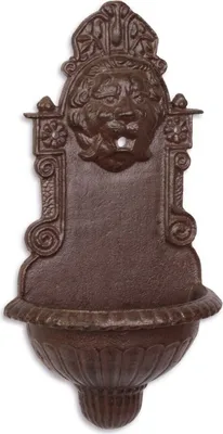 Produktbild von Casa Padrino Jugendstil Gusseisen Wandbrunnen Braun 40,5 x 21,4 cm - Gartenmöbel & Deko