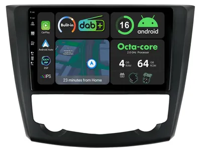 Obrázek produktu pro 9" autorádio s operačním systémem Android 16 pro vozidla Renault Kadjar, rok výroby 2015-2019, s podporou DAB+