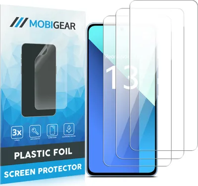 Produktbild von Mobigear  Xiaomi Redmi 13 4G Displayschutz Schutzfolie - Hüllenfreundlich (3er Pack)