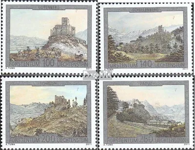 Produktbild von Briefmarken Liechtenstein 2011 Mi 1610-1613 (kompl.Ausg.) gestempelt Burgen