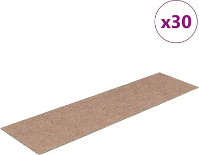 Obrázok produktu pre Schodové rohože, samolepiace, 30 ks, 76x20 cm, svetlohnedé, obdĺžnikové