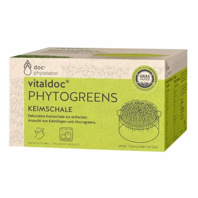 Produktbild von vitaldoc® PHYTOGREENS Keimsaat - Keimschale aus Glas