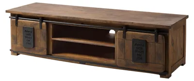 Produktbild von MASSIVMOEBEL24.DE TV-Board Mango 180x55x50 braun lackiert RAILWAY #435