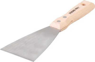 Image de Spatule Strend Pro Premium S295, 80x1,2 mm, Inox/acier inoxydable, manche en hetre