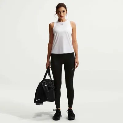 Produktbild von Nike W Nk Df One Hr 7/8 Tight Useam Black/White Black/White Xs