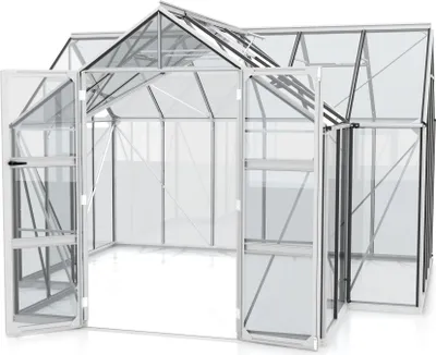 Produktbild von Vitavia Gewächshaus "Clarus" aluminium eloxiert 13 m² 3 mm ESG