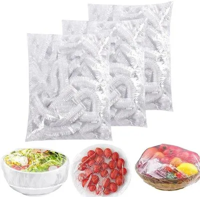 Produktbild von Elastische Verschlußbeutel, 300 Stück, transparent, für Obst und Lebensmittel