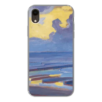 Produktbild von MuchoWow® Handyhülle Schutzhülle Hülle für iPhone XR Am Meer - Piet Mondrian Silikon Softcase Handy Hülle - Schutzdeckel