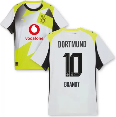 Produktbild von BVB Auswärtstrikot Erwachsen Saison 2025/26 Flock: Brandt - Größe: M