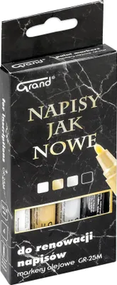 Zdjęcie produktu dla Grand Markery olejowe do nagrobków 4 kolory