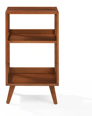 Produktbild von Crosley Asheville – Kleiner Plattenspielerständer mit Vinyl-Aufbewahrungsfach in Walnuss-Optik