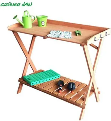 Produktbild von Pflanztisch aus Holz 100x86x50 cm Blumentisch Gartenwerkbank Umtopftisch Gärtner