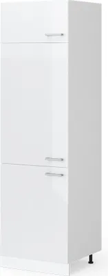 Produktbild von Vicco Kühlumbauschrank R-Line, 60 cm, Weiß Hochglanz/Weiß