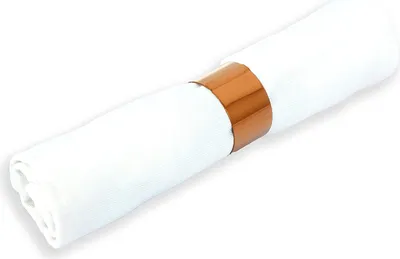 Produktbild von Echtwerk 4-teiliges Serviettenring-Set aus Edelstahl, Kupfer-Edition, Serviettenhalter, Serviettenschnallen, Universal, Tischdekoration für Hochzeiten