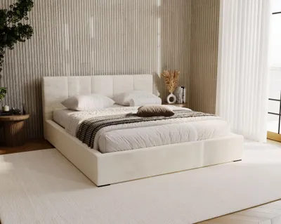 Produktbild von Polsterbett 160x200 NEUSA 2 mit Stauraum - creme