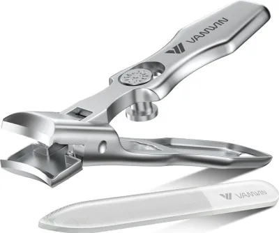 Image de Coupe-ongles pour ongles épais, coupe-ongles pour orteils pour personnes âgées avec récipient collecteur