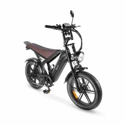 Produktbild von OUXI GT20 Elektrisches Fatbike - Blinker - NFC-Chip - 20 Zoll - 250W Motor - 7 Gänge - 65 km Reichweite - Hydraulische Scheibenbremsen - Schwarz