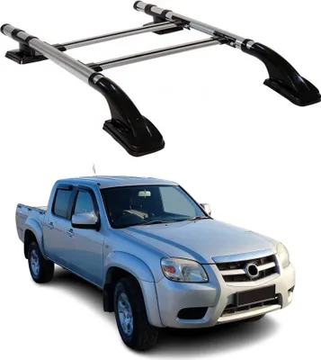 Image de KIT Barres de toit trans+long pour Mazda BT-50 2007-2012 Aluminium Gris