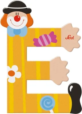 Produktbild von Trudi Holzbuchstaben Clown : Buchstabe E Buchstaben Sortierung: Buchstabe E