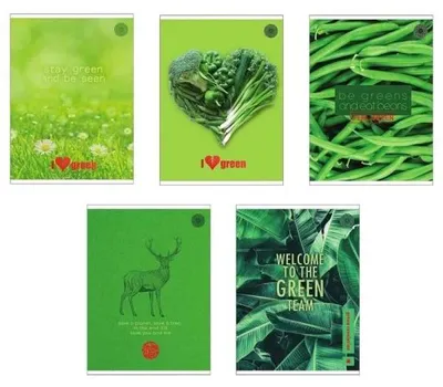 Produktbild von Notizbuch A5/60 Seiten, Think Green-Linie (10 Stück) – Ziemia Obiecana
