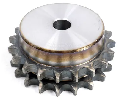 Obrázok produktu pre Ozubené koleso 08B, 20 zubov, s nábojom, kalené, P: 12,7, 1/2″, dvojradové