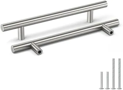 Produktbild von 15 Stück Griffe für Küchenschränke 128mm Lochabstand Schrankgriffe Edelstahl，Möbelgriffe Türgriffe Küche Stangengriff Edelstahl Küchenschrank Griffe