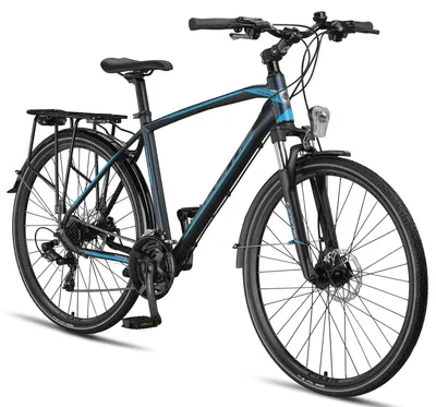 Produktbild von Licorne Bike Premium Touring Trekking Bike in 28 Zoll - Fahrrad für Jungen, Mädchen, Damen und Herren - 21 Gang-Schaltung - Mountainbike - Crossbike