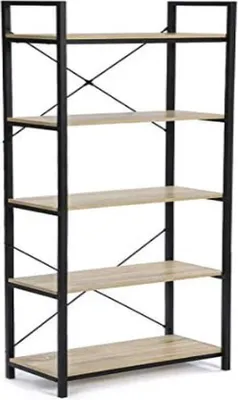 Obrázek produktu pro Policový regál s 5 policemi, průmyslový design ve stylu Detroitu, 170 cm